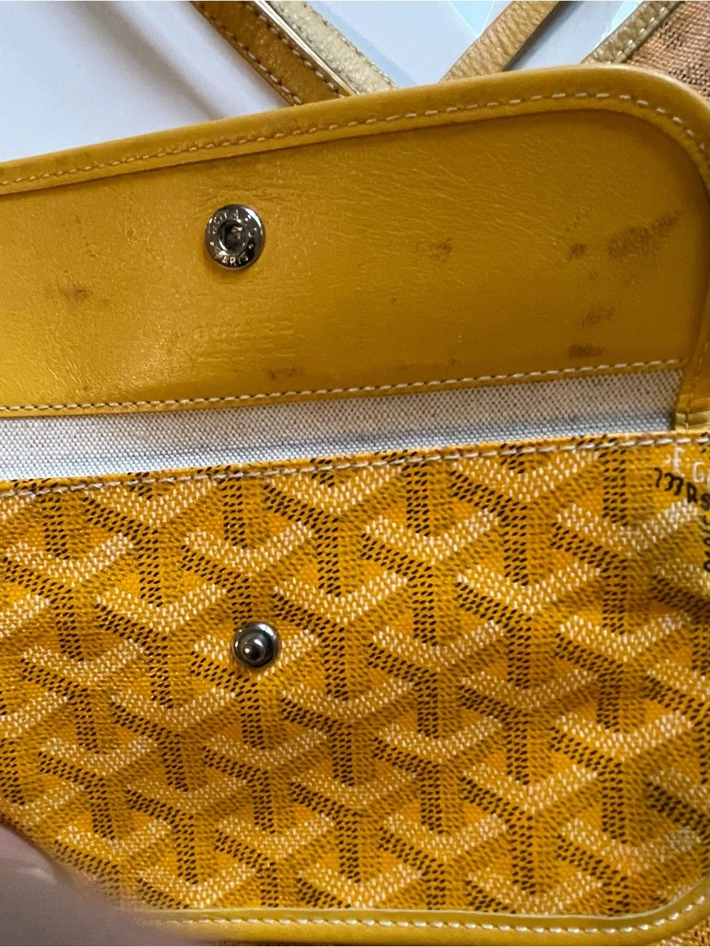 Authentic Goyard Saint Louis Tote Coated Canvas PM